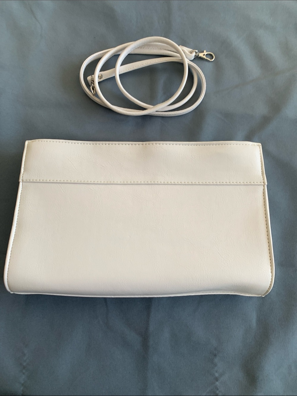 New Women's White Clutch Bag / Detachable Shoulder Strap For Hands Free Option